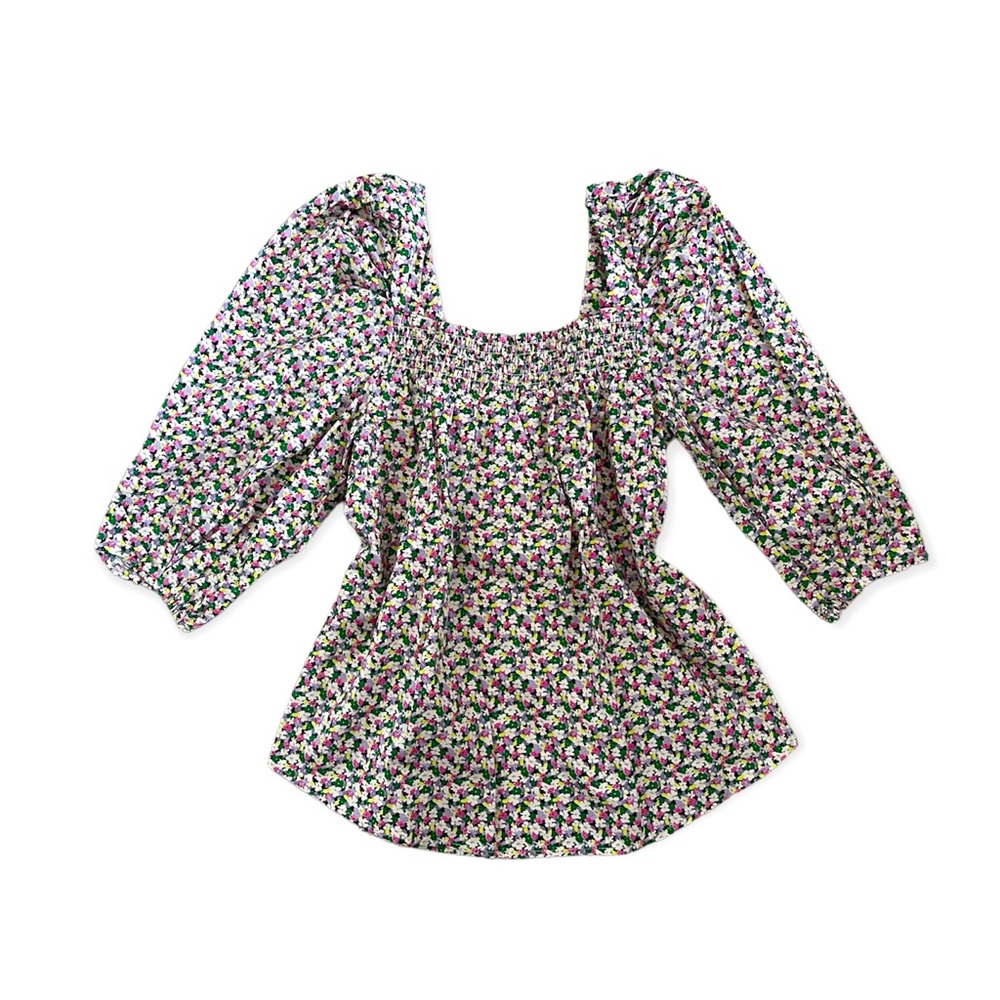 H&M Floral Puffed Sleeve